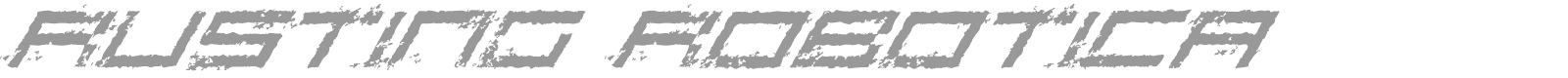 Rusting Robotica font preview